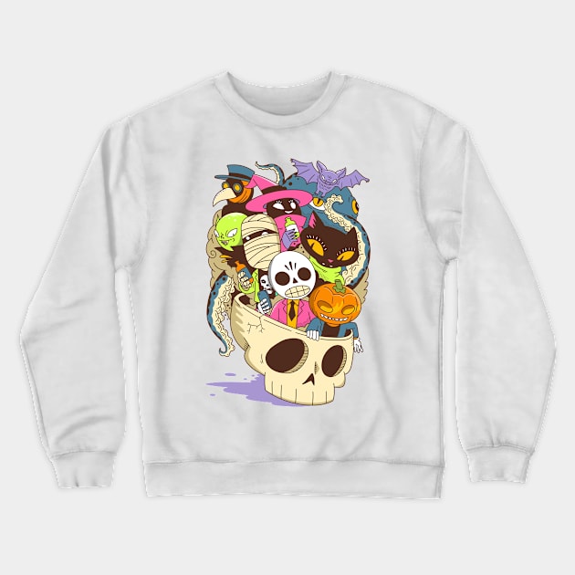 The Lil Horrors Crewneck Sweatshirt by geolaw